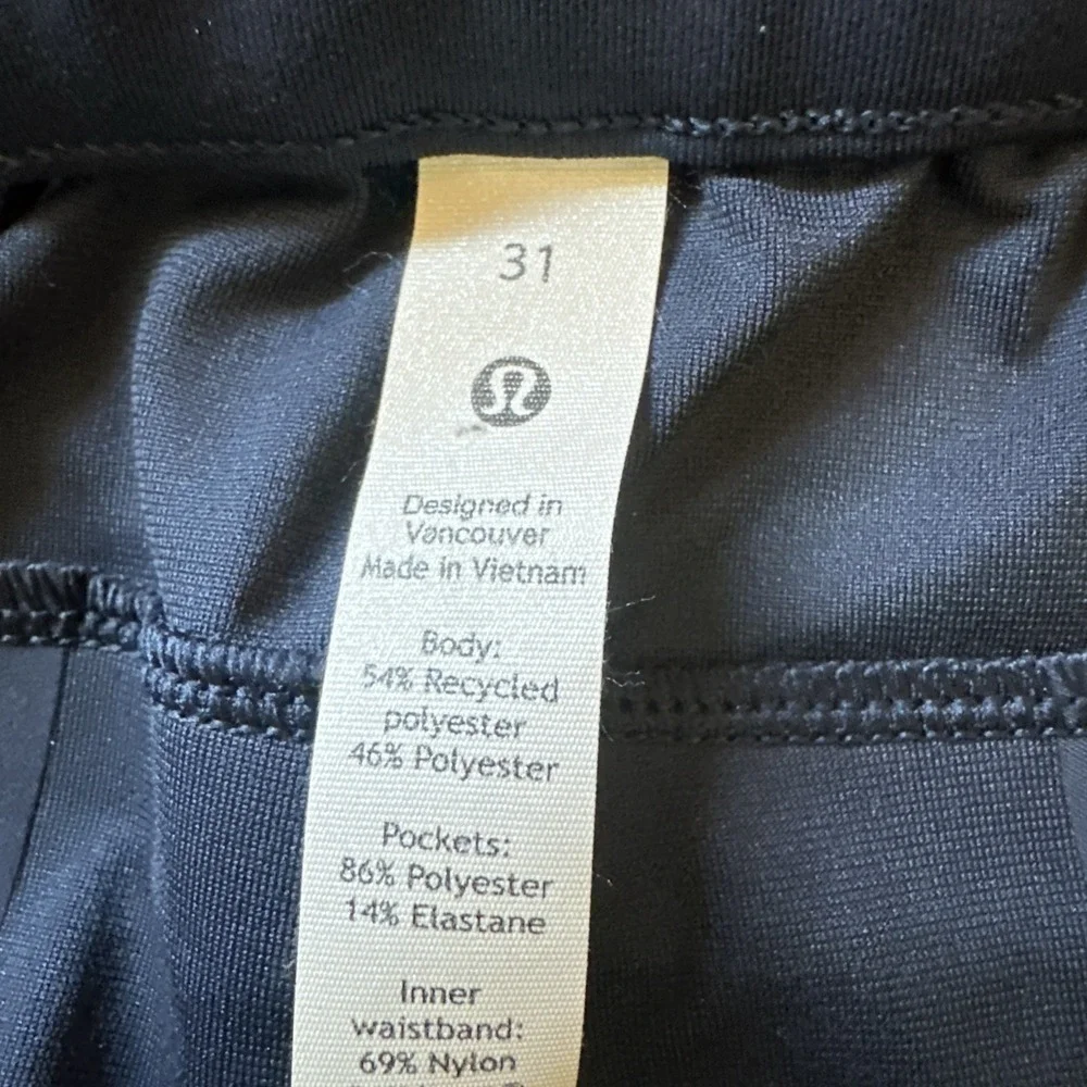 Lululemon‎ Pants Womens 31 Navy Blue Warp streme High Rise Jogger Streetwear EUC